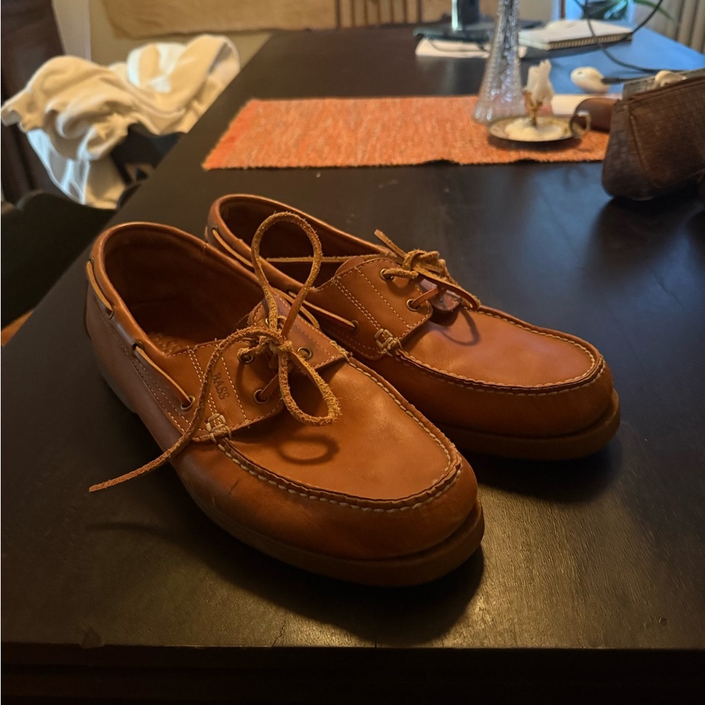 G.H. Bass & Co. Tan boat shoes/loafers